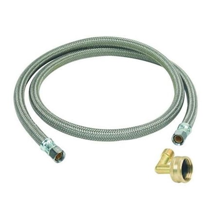 Brasscraft Manufacturing Brasscraft Manufacturing B1-48DW12 P Braided Polymer Dishwasher Connector - 0.375 x 0.375 Cmpw x 48 in. B1-48DW12 P